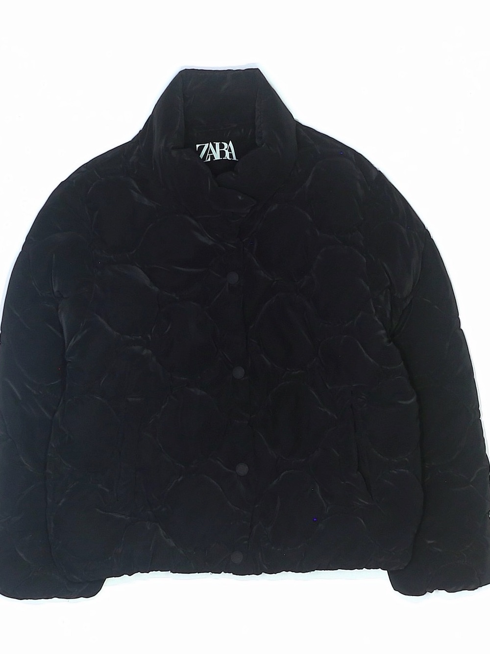 Zara Black Quilted Puffer Jacket